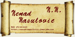 Nenad Mašulović vizit kartica